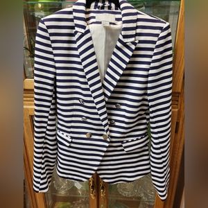 H&M brand Double Brested Striped Blazer, Size 10, like new